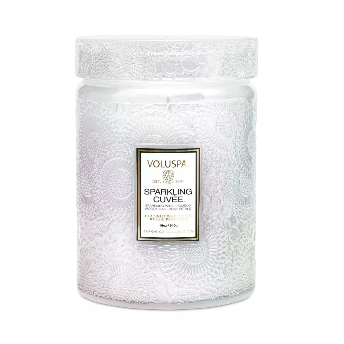 Voluspa Sparkling Cuvee Candle Jar, Large, 18 oz.