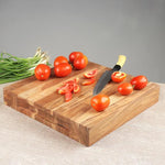 Butcher Block with Cut-Out Handles, Square, Acacia Wood, 15 X 15 X 2.5 in. 2