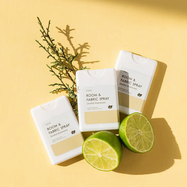Yuzu Pocket Room & Fabric Spray, Zestful Overtures, Yellow