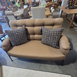 OW Lee, Monterra Urban Scale Love Seat, Graphite, Sahara Cafe, 64.75 X 29.75 X 37.5 2