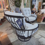OW Lee Swivel Rocker Lounge Chair Monterra, Chinchilla Aluminum RV19B, 35.75''W x 30.5''D x 38.5''H 3