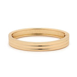 Fluted Hinge Bangle Bracelet, Gold 1
