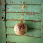 Whimsical Santa Metal Ball Ornament, 4 in. 2