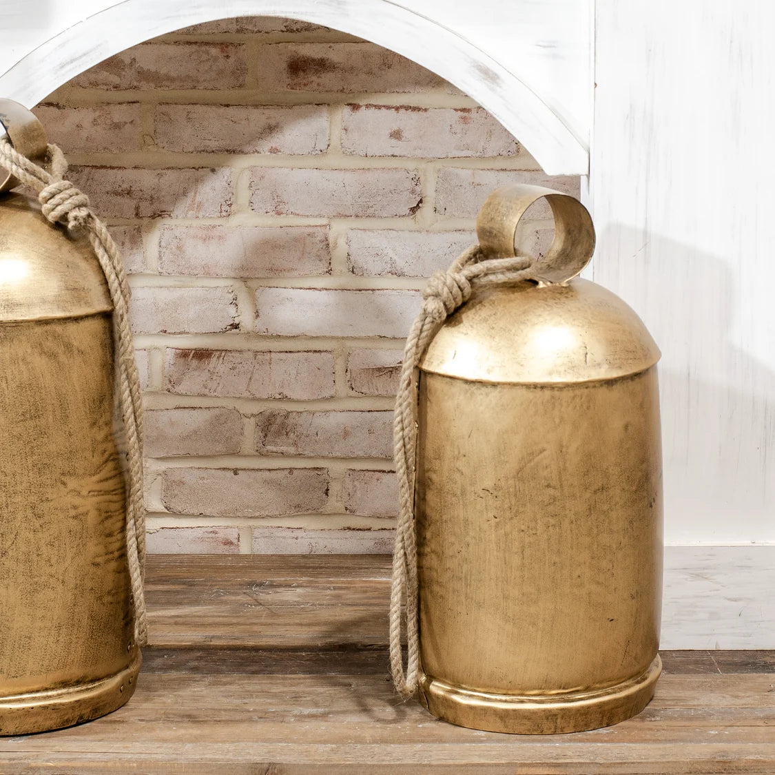 Antique Gold Bell Hanger, 19 in.