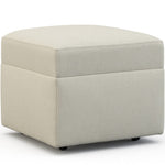 Sherrill - Truman Ottoman 21 x 21 x 18 Floor Model in Chitchat Hemp 1