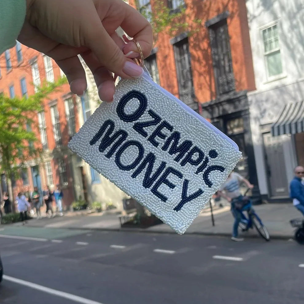 Ozempic Money Beaded Coin Wallet