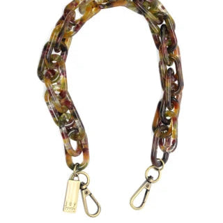 Lucite Cluster Chain Strap, Autumnal