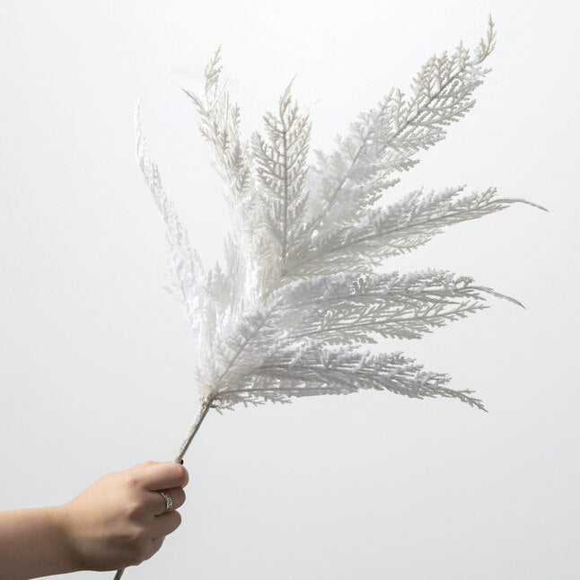 White Cypress Spray, 28 in.