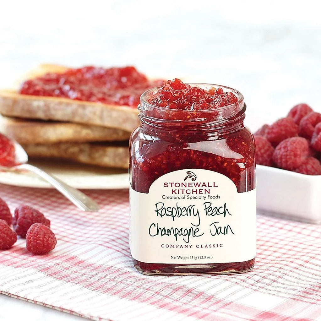 Stonewall Kitchen Raspberry Peach Champagne Jam, 3.75 oz.