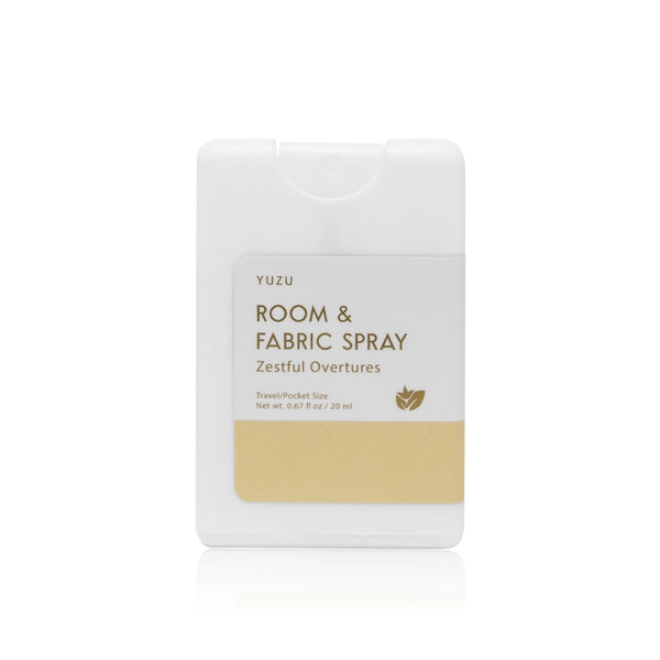 Yuzu Pocket Room & Fabric Spray, Zestful Overtures, Yellow