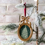 Oval Frame Ornament, Gold, 5.25 in. 2