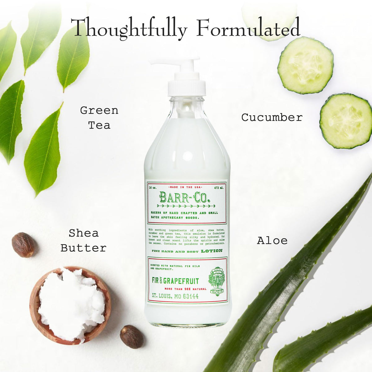 Barr-Co. Fir & Grapefruit Lotion, 16 oz.