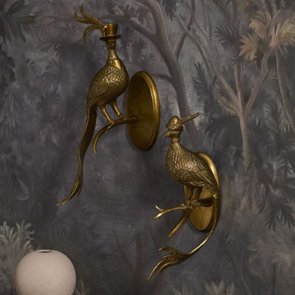 E&E Brass  Wall Mount, Pheasant, Emerson