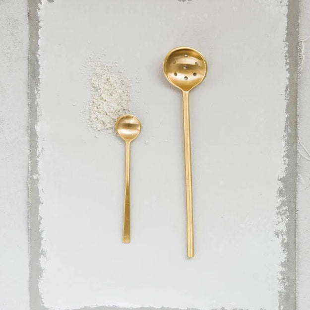Brass Olive Spoon, 8 in.