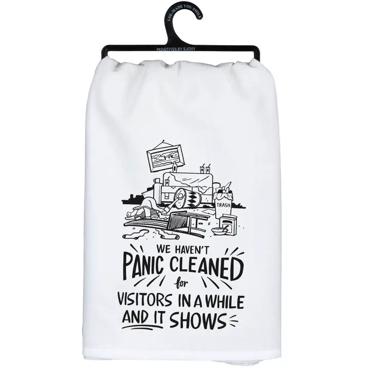 Tea Towel, Panic Cleaned