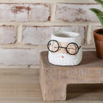 Santa Glasses Planter, Small, 3.5 in. 2