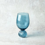 Pleated Footed Wine Glass, 14 oz 2