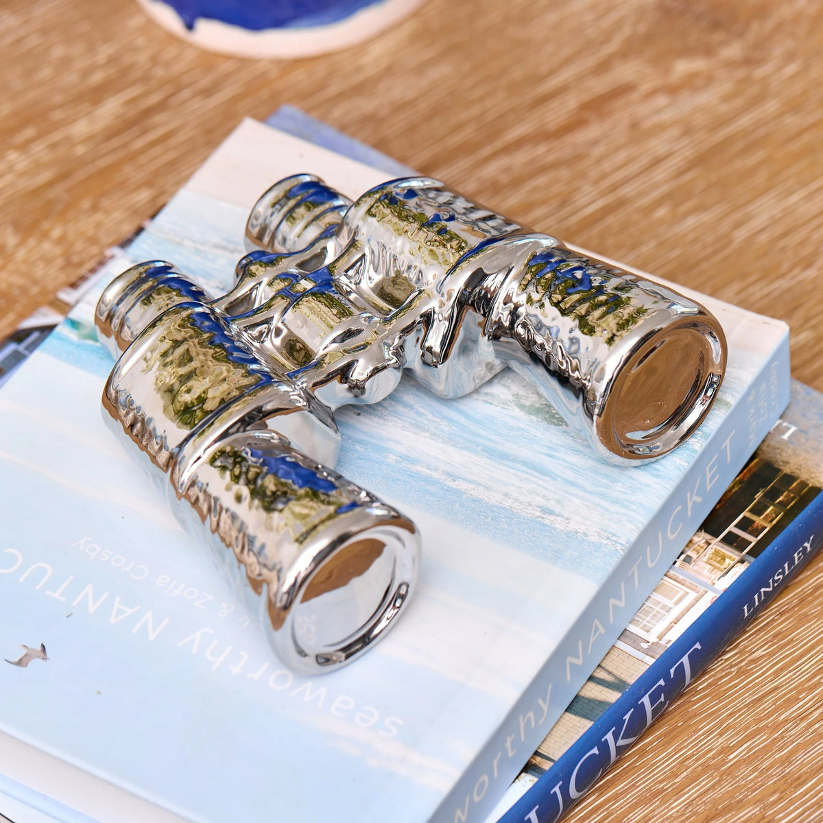 Stoneware Decorative Binoculars, 7