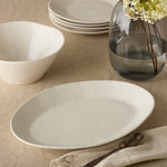 Oval Platter, 16 in., Linen Cream 2