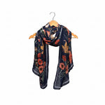 Homestead Garden Scarf, Navy, 180 X 85 in. 1