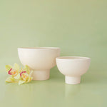 Ceramic Crosby Compote, Vintage White, 6 in. 2