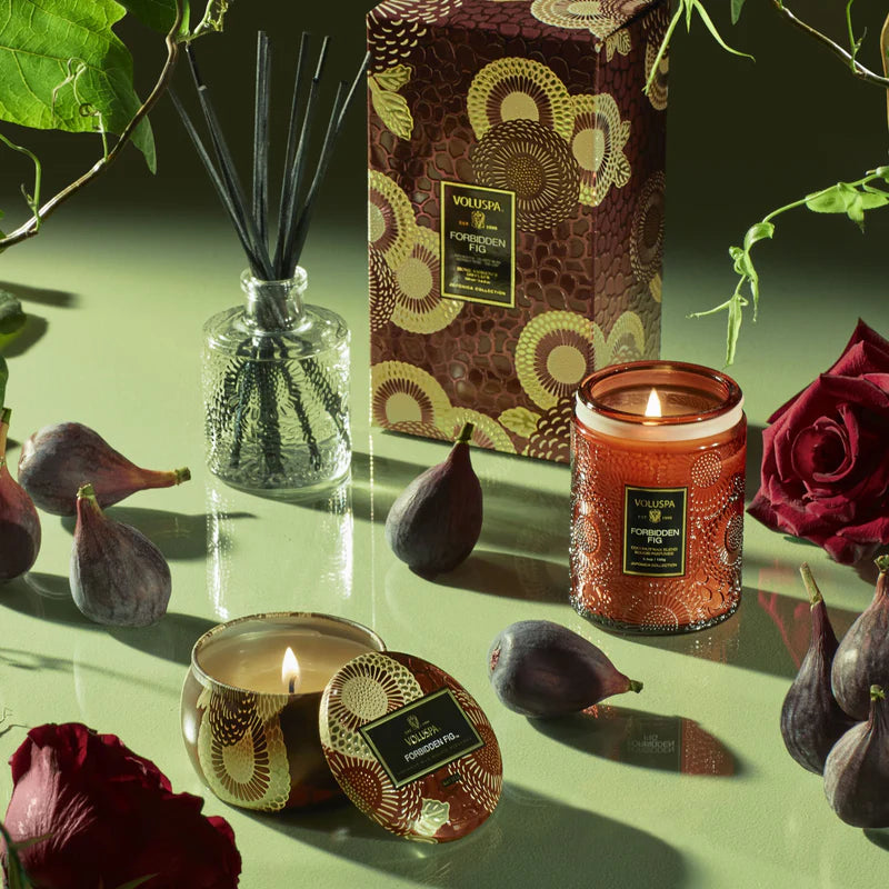 Voluspa Forbidden Fig Mini Tin Candle, 4 oz