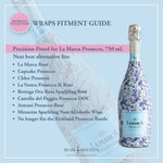 Beau Bottles Champagne Collection, Navy and White Cane 3