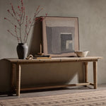 Flip Top Console Table, Toasted Ash, 94 X 22 X 31 in. 2