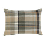 Delacourt Pillow 16 x 24 with a soft plaid pattern in neutral tones, perfect for cozy home decor and adding warmth to living spaces. Every Room Needs A Little Knotty and Board. 1