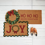 Wreath Shaped Coir Doormat with Bow, 19.5 in. 2