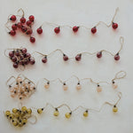 Glass Ball Ornament Garland, Red, 72