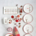 Platter w/ Santa's Reindeer, 12