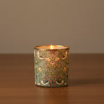 Morris Bird & Floral Print Paper Glass Votive, Green and Gold, 3 in. 2