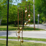 Flamed Circle Spiral Mobile with Bells 2