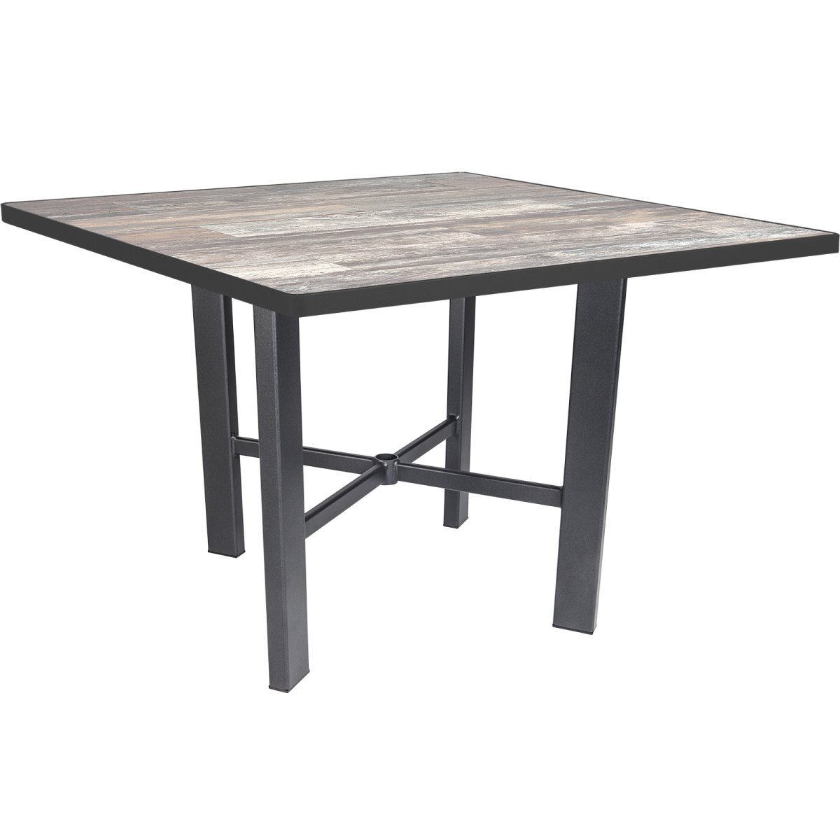OW Lee, Modern Aluminum Side Table with Dekton Tabletop, 2-piece