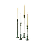 Forged Iron Taper Candle Holders, Green Patina, Extra Large, 19 in. 1