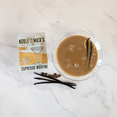 Noble Mick's Single Serve Craft Cocktail, French Vanilla Espresso Martini
