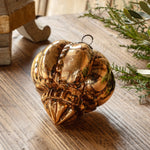 Regal Beaded Antique Gold Glass Ornament, 5 in. 2
