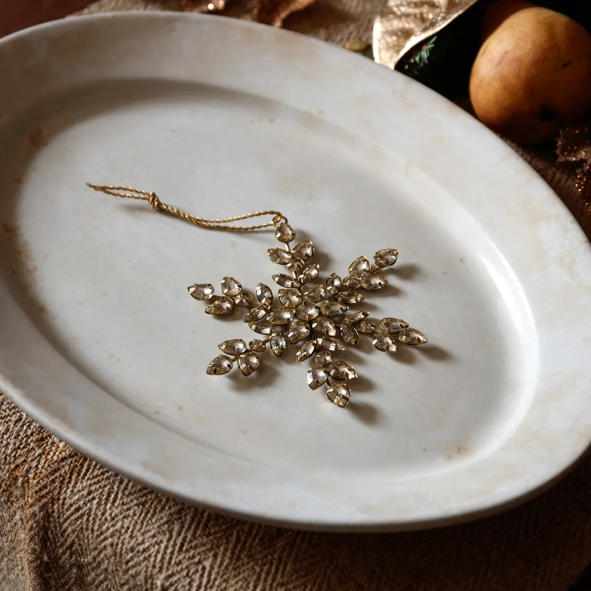 Jeweled Snowflake Ornament, Large, 5 in.