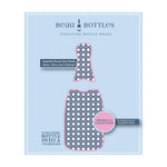 Beau Bottles Champagne Collection, Navy and White Cane 1