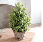 Glitter Topiary in Basket, 16 in. 2