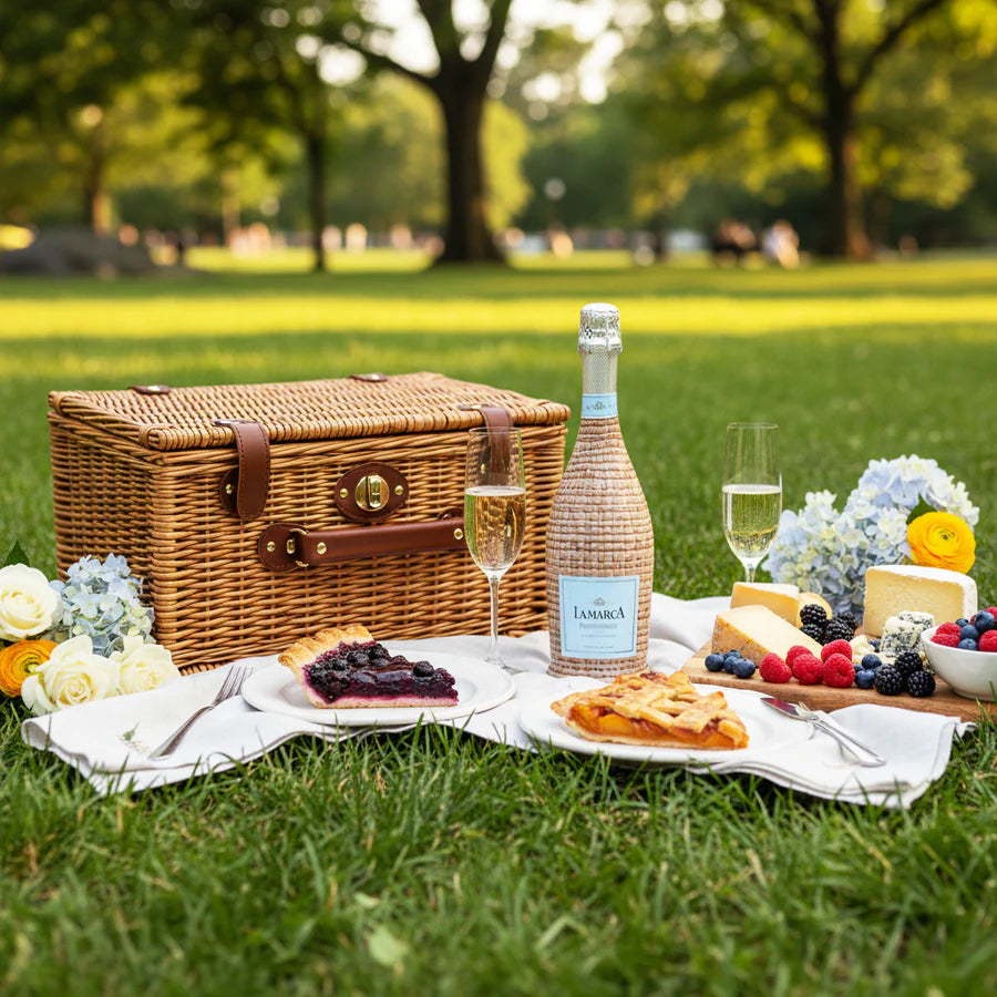 Beau Bottles Prosecco Collection, Honey Rattan Weave