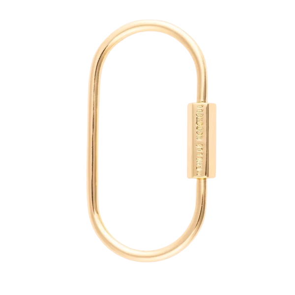 Charm Bar Charm Bag Carabiner 18k Plated 2"