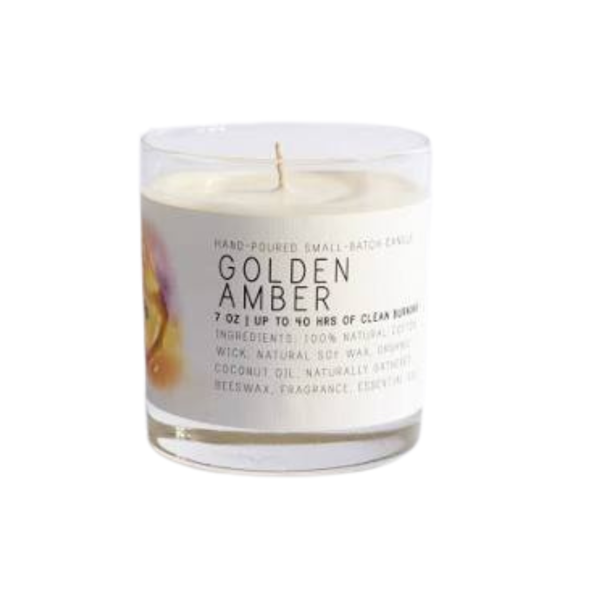 Just Bee Golden Amber Candle, 7 oz.