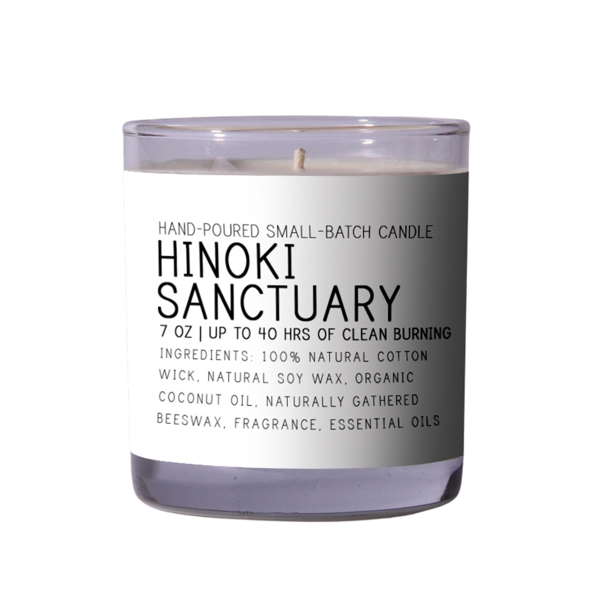 Just Bee Hinoki Sanctuary Candle, 7 oz.
