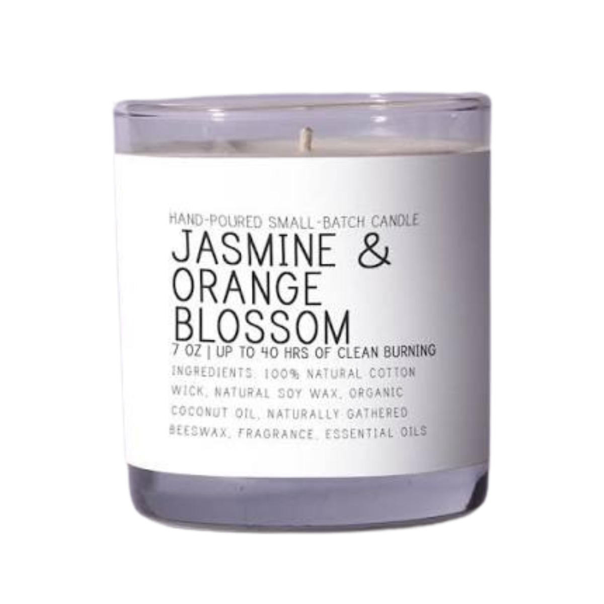 Just Bee Jasmine and Orange Blossom Candle, 7 oz