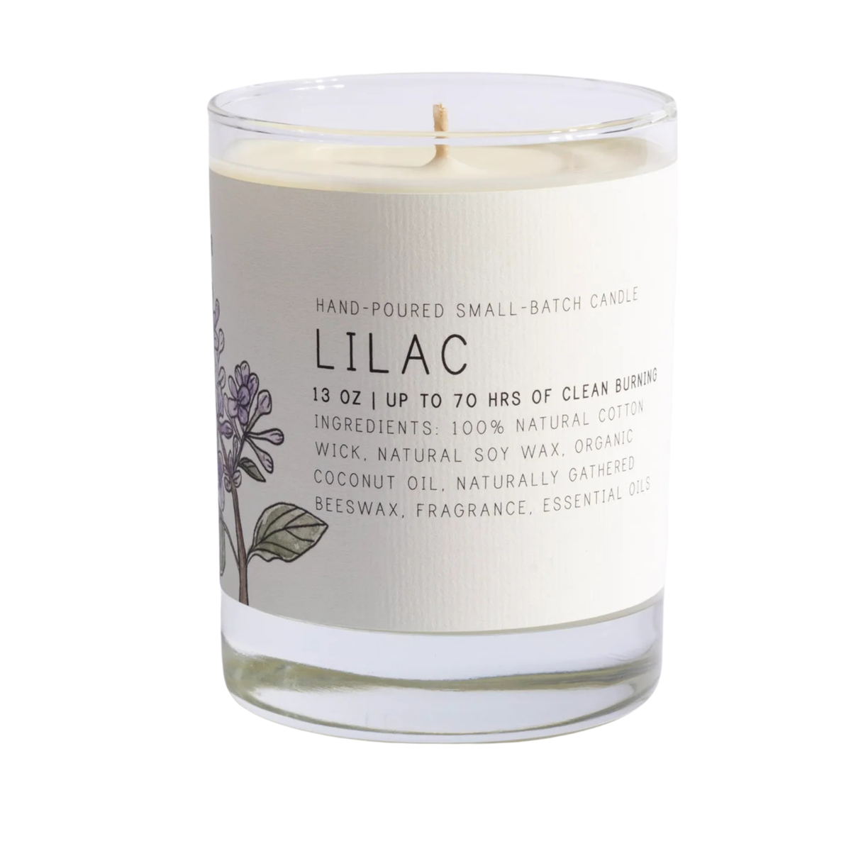 Just Bee Lilac Candle, 7 oz