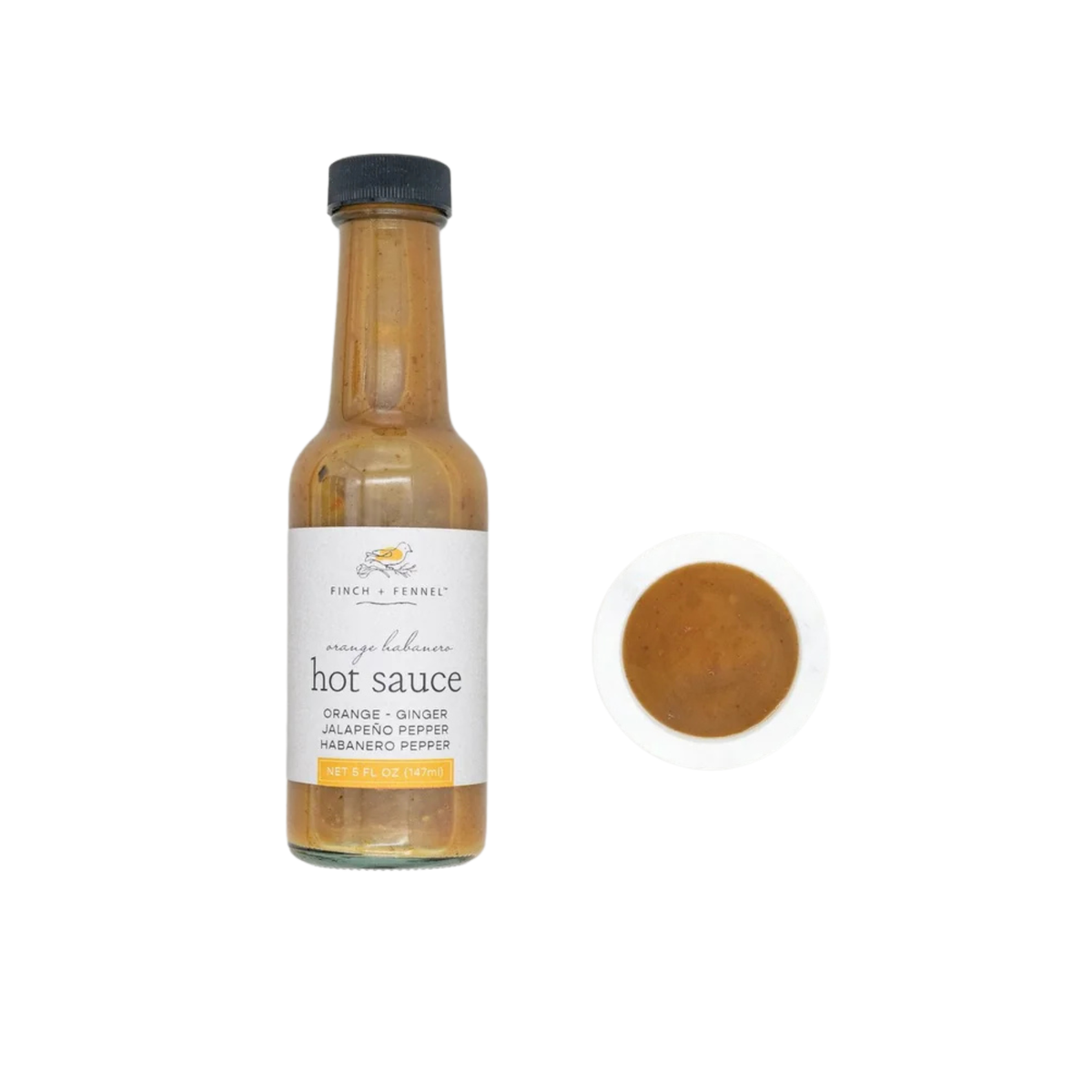Orange Habanero Hot Sauce, 5 oz
