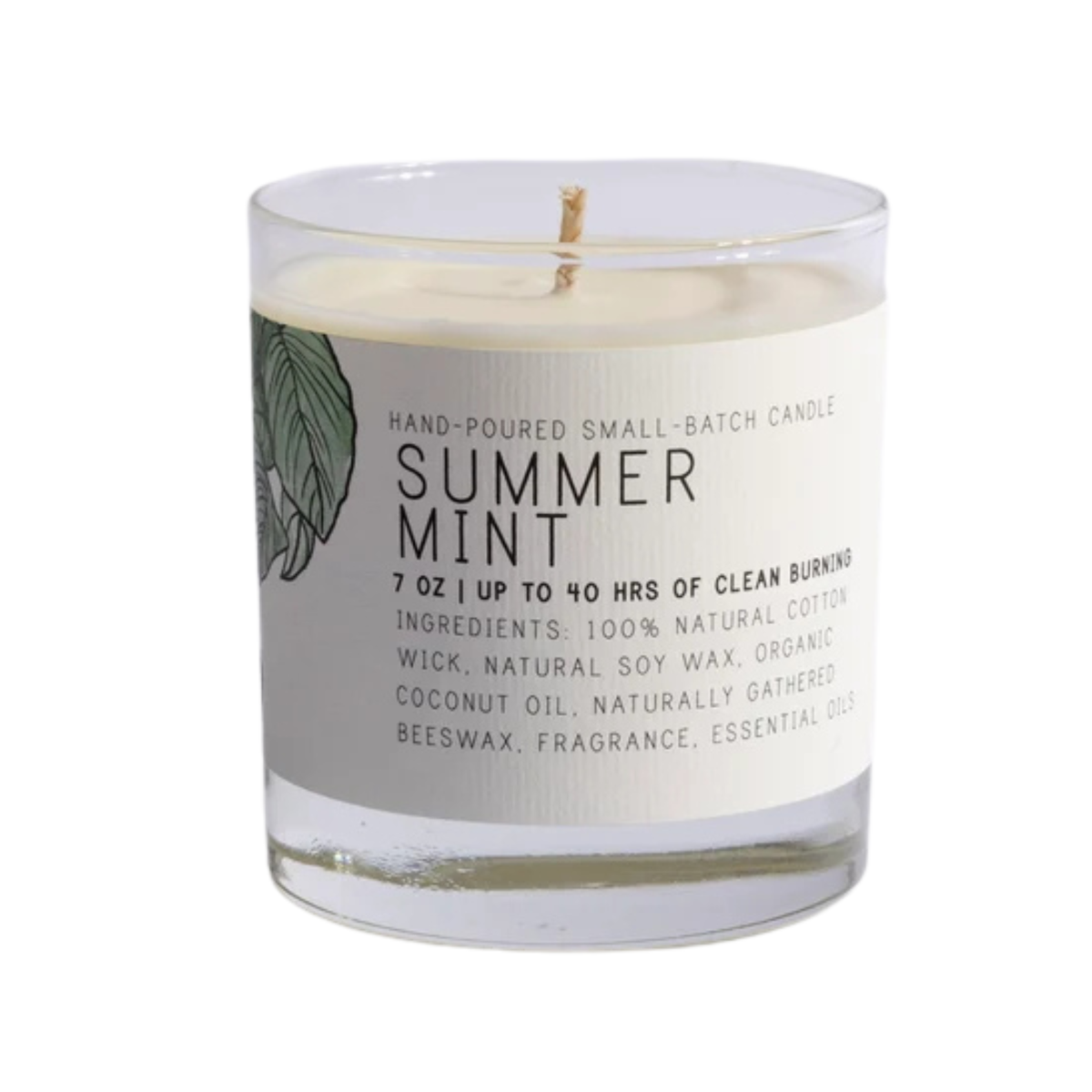 Just Bee Summer Mint Candle, 7 oz.