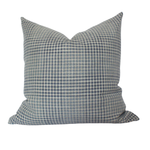 Olin Gingham Pillow, Blue, 14 X 20 1